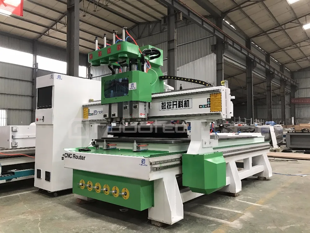 Шкаф Дверь делая atc cnc маршрутизатор фрезерный станок с тремя шпинделями авто