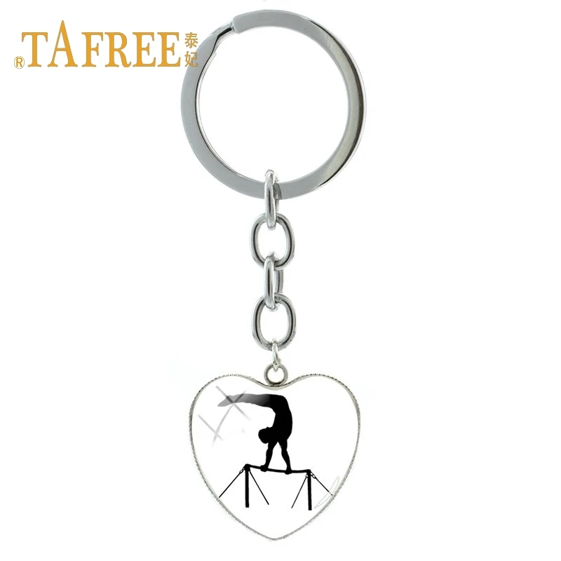 TAFREE love гимнастический кулон в форме сердца брелок для любителей спорта сувениры декоративная подвеска брелок ювелирные изделия GY216 - Цвет: GY227
