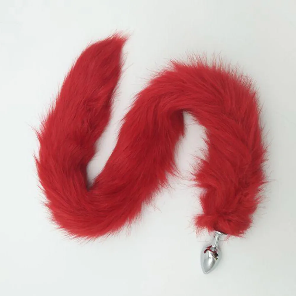 2017 HOT Aluminum Alloy Middle Size Anal Plug Fox Tail Butt Sex Toys L925 |
