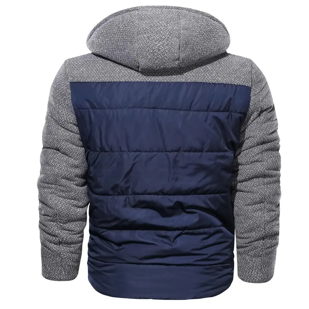 Брендовые парки, зимняя мужская куртка, европейский размер, M-3XL, повседневная, тонкая, хлопок, толстая, мужская куртка, парки с капюшоном, теплая, Casaco Masculino