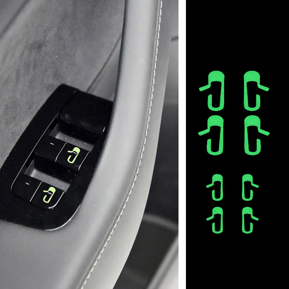 8 шт. наклейка на дверь автомобиля для Tesla модель 3 переключатель двери Кнопка