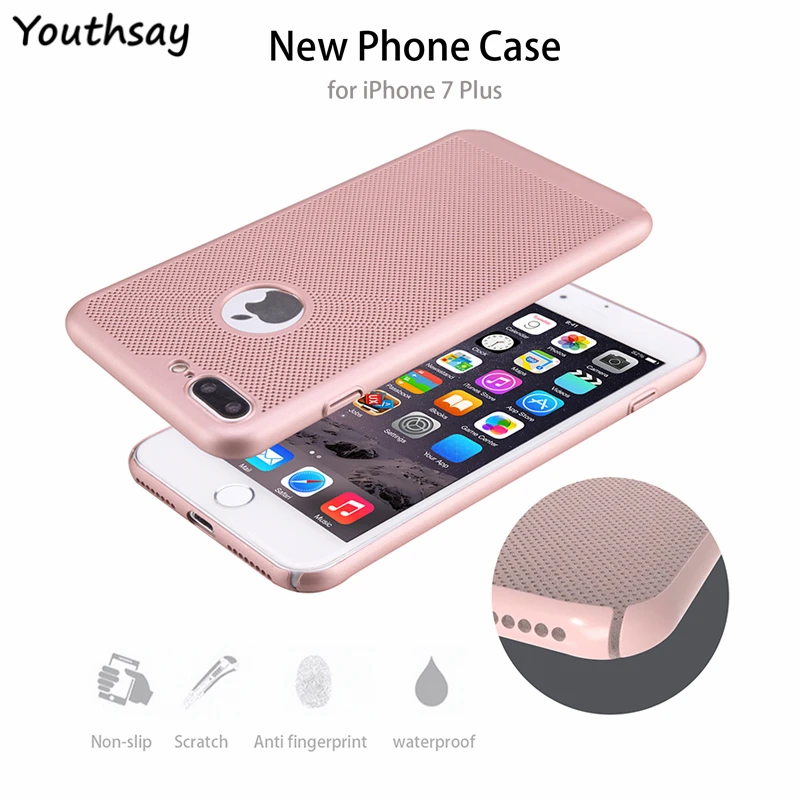For Capa iphone 7 Plus Case Luxury Heat Dissipation Ultra-Thin Slim PC 8 Apple |