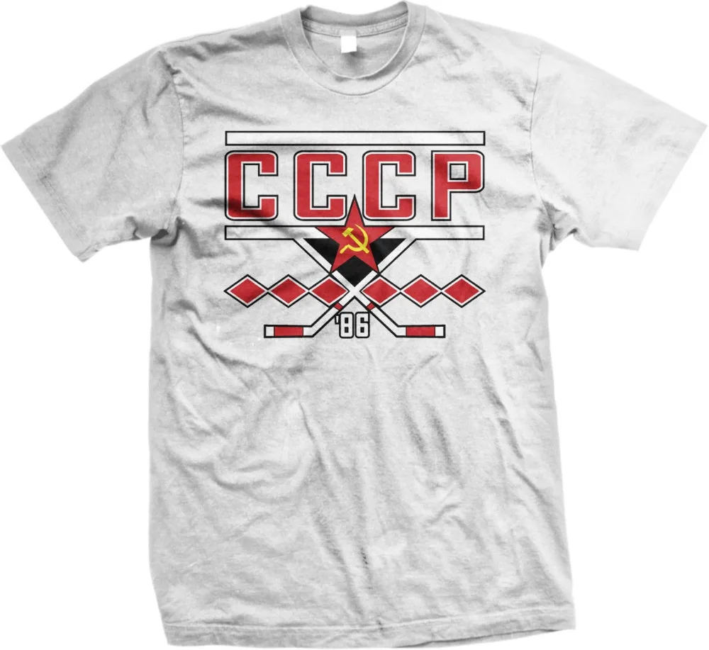 Cccp 1986 чемпионат мира Советского Союза льда Hockeyer команда Для мужчин s футболка