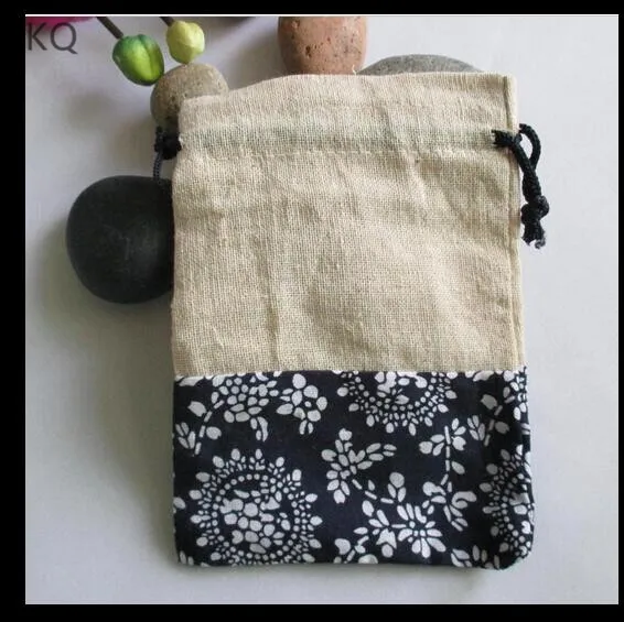 Маленькие льняные сумки на шнурке для ювелирных изделий 10 шт./лот сумка хранения