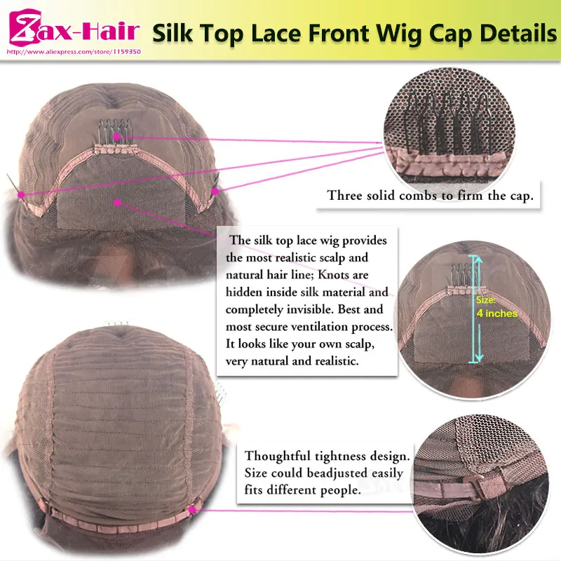 7А Человеческие Волосы Полные Парики Шнурка Волнистые Девственные Младенца