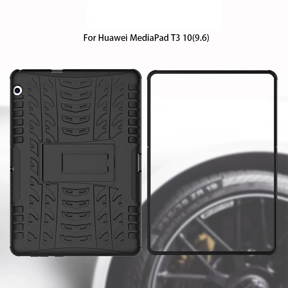 Планшет Smart для samsung Galaxy Tab A 10,1/для huawei Mediapad T3 10 9,6 дюймов гибридный прочный жесткий резиновый чехол-подставка для ПК