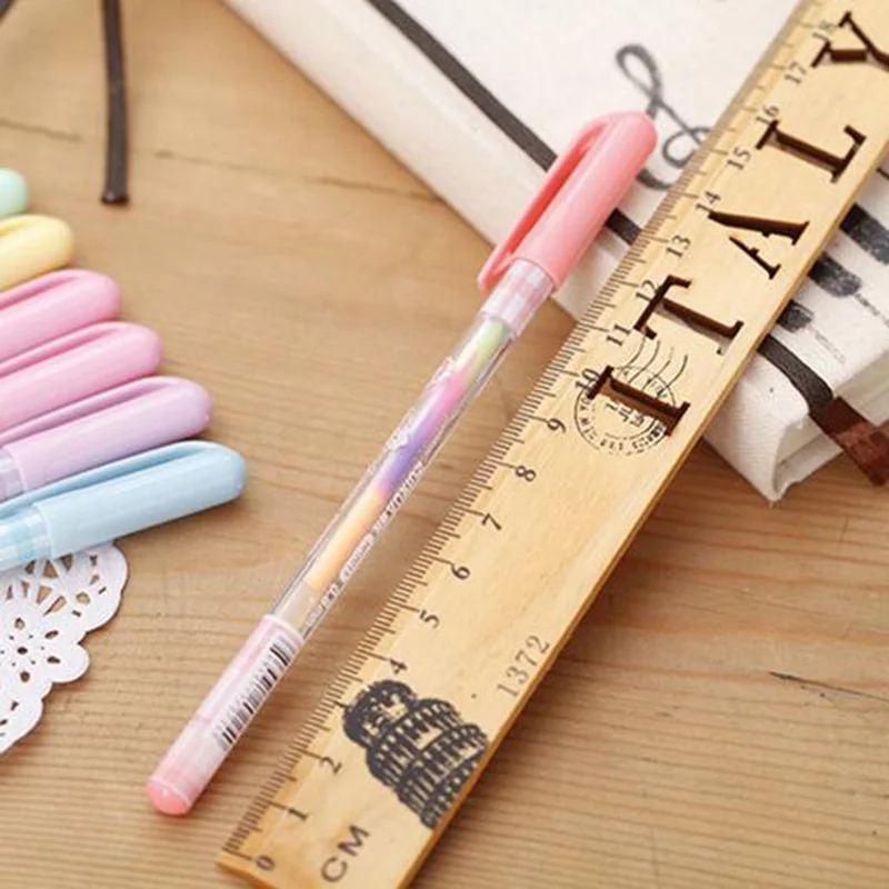 DIY милые кавайные пластиковые цветные Меловые гелевые ручки для детей рисование
