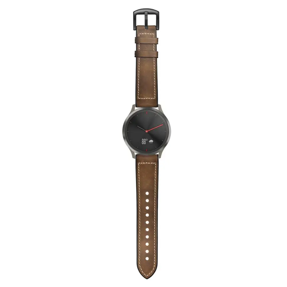 Кожаный ремешок для часов Garmin Vivoactive3 VivomoveHR силиконовая наклейка первый слой
