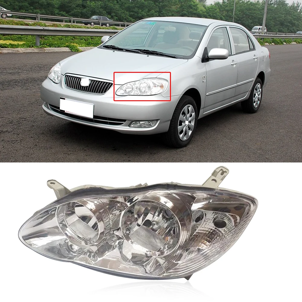 Capqx 1 шт. для Защитные чехлы для сидений, сшитые специально для Toyota Corolla EX 2004 2005 2006 2007 2008 2009 передний бампер фар Фары головного светильник лампы в сборе