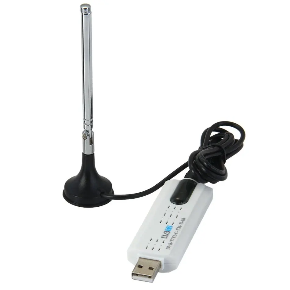 Цифровой спутниковый DVBT2 USB ТВ приставка DVB T2 FM DAB тюнер высокой четкости HDTV для ПК