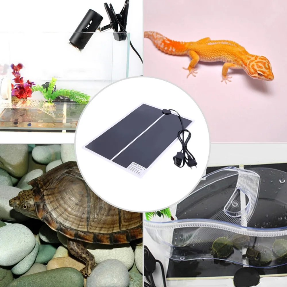 IR 20W Регулируемая температура грелки Коврик для рептилий амфибия Pet совершенно