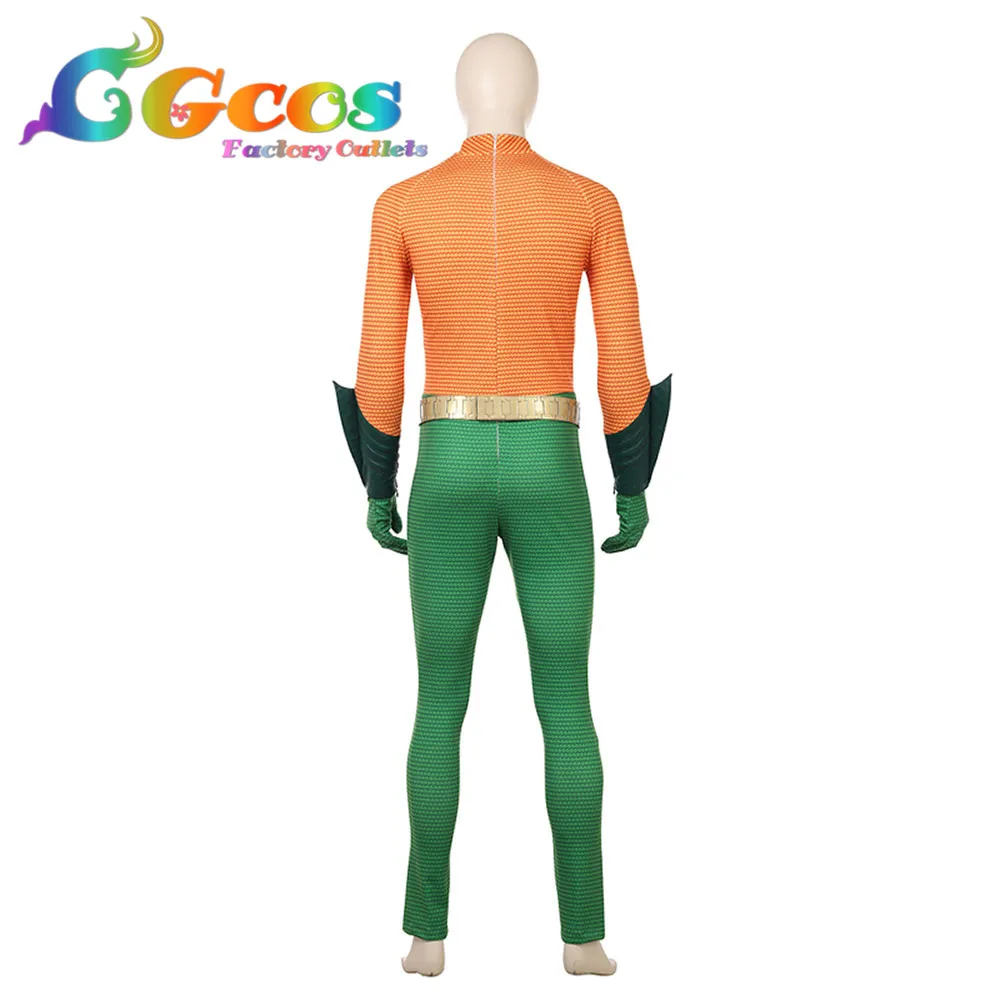 CGCOS Бесплатная доставка костюм для косплея Аквамен Артур Карри Фильм Костюм