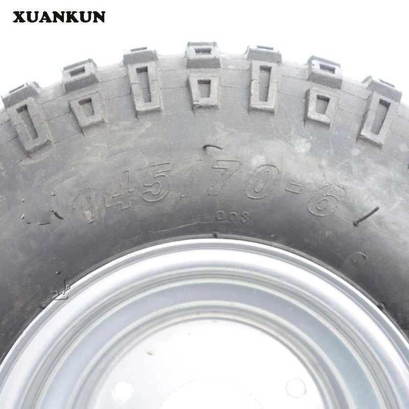 Для вездехода XUANKUN 145 / 70-6 дюймов шины колеса 6 вакуумные 3 отверстия колесные диски