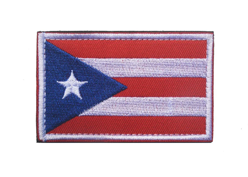 Embroidered America Flag Patches PUERTO RICO MEXICO Badge Tactical Military Hook&ampLoop Embroidery Emblems Appliques | Дом и сад