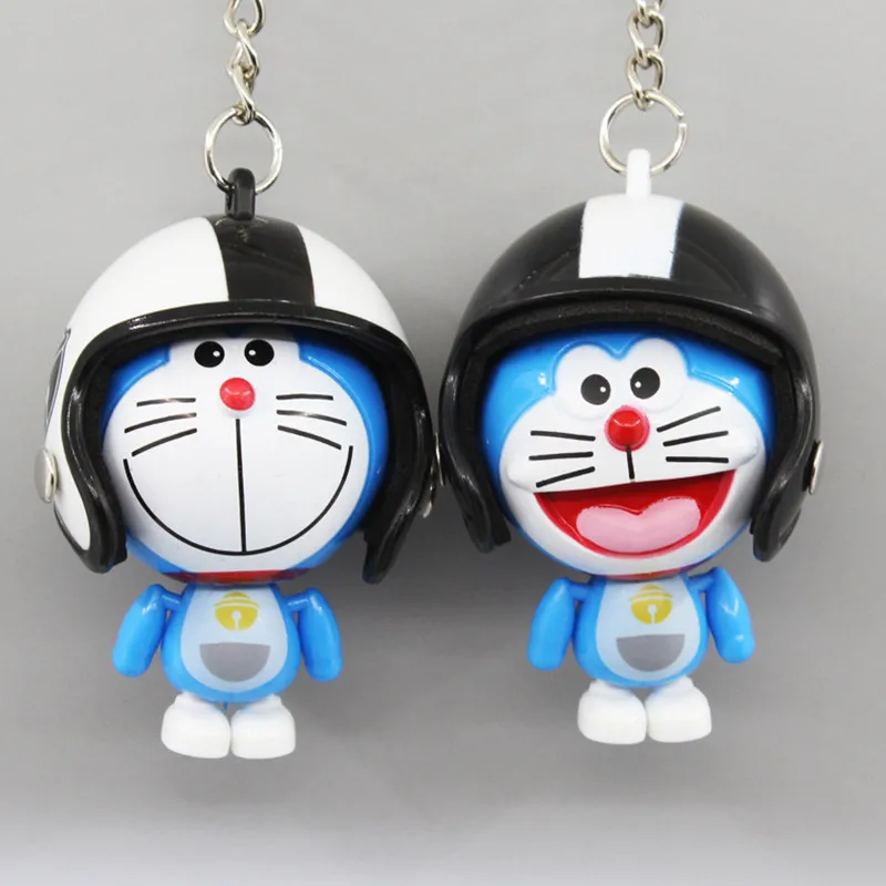 Мультяшные фигурки Doraemon игрушка со светодиодной подсветкой кукла брелоки