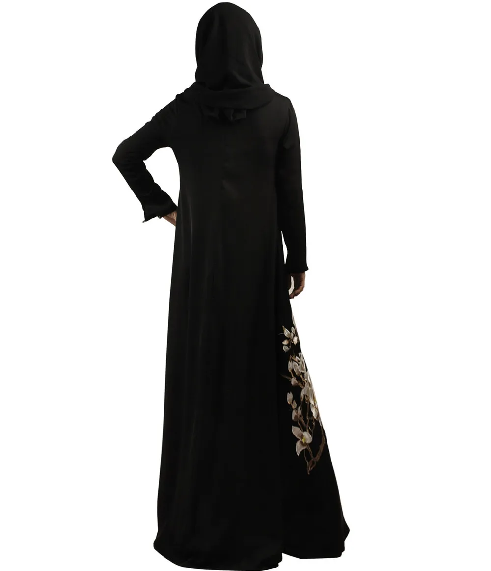 Ramadan Fashion Muslim Abaya Islamic Clothing For Women Jilbab Dubai caftan Djellaba lace embroidered dress | Тематическая одежда