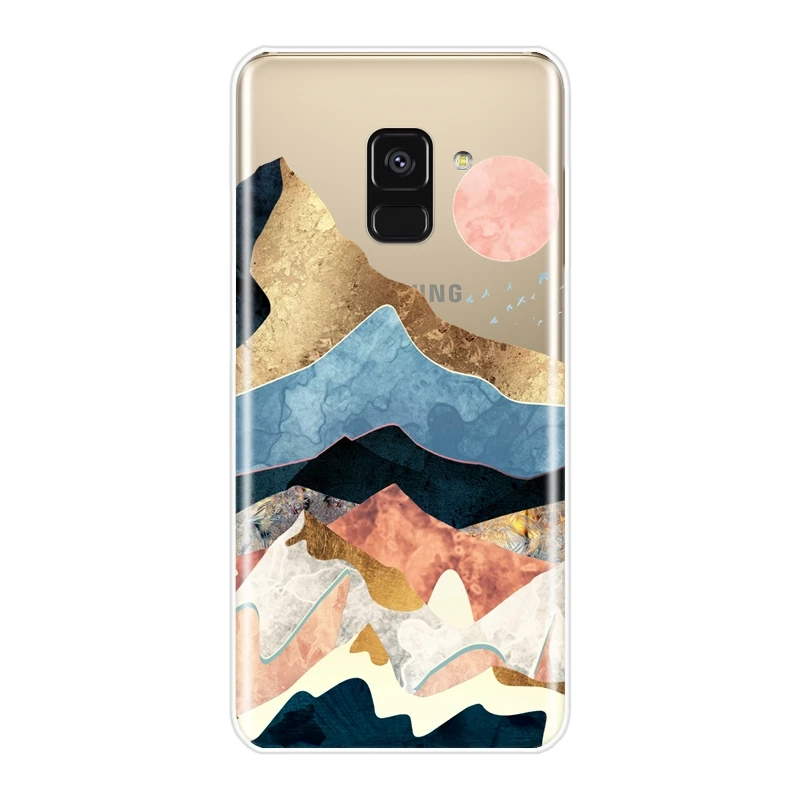 Мягкий чехол для телефона Mountain Sun силиконовый Samsung Galaxy A6 A8 Plus 2018 A5 A7 A3 2016 2017|Бамперы|