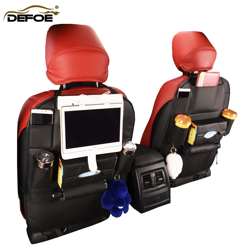 

Автомобильное хранилище, больше большой толстый кожаный чехол для автомобильного сиденья, многофункциональная коробка для хранения автом...