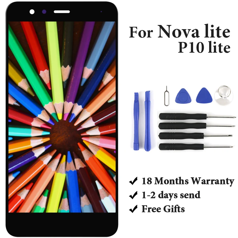 

5,7» «Honor Nova Lite ЖК-дисплей сенсорный Экран сборки TRT-LX1 TRT-L21A TRT-L21X Дисплей Замена для P10 Lite