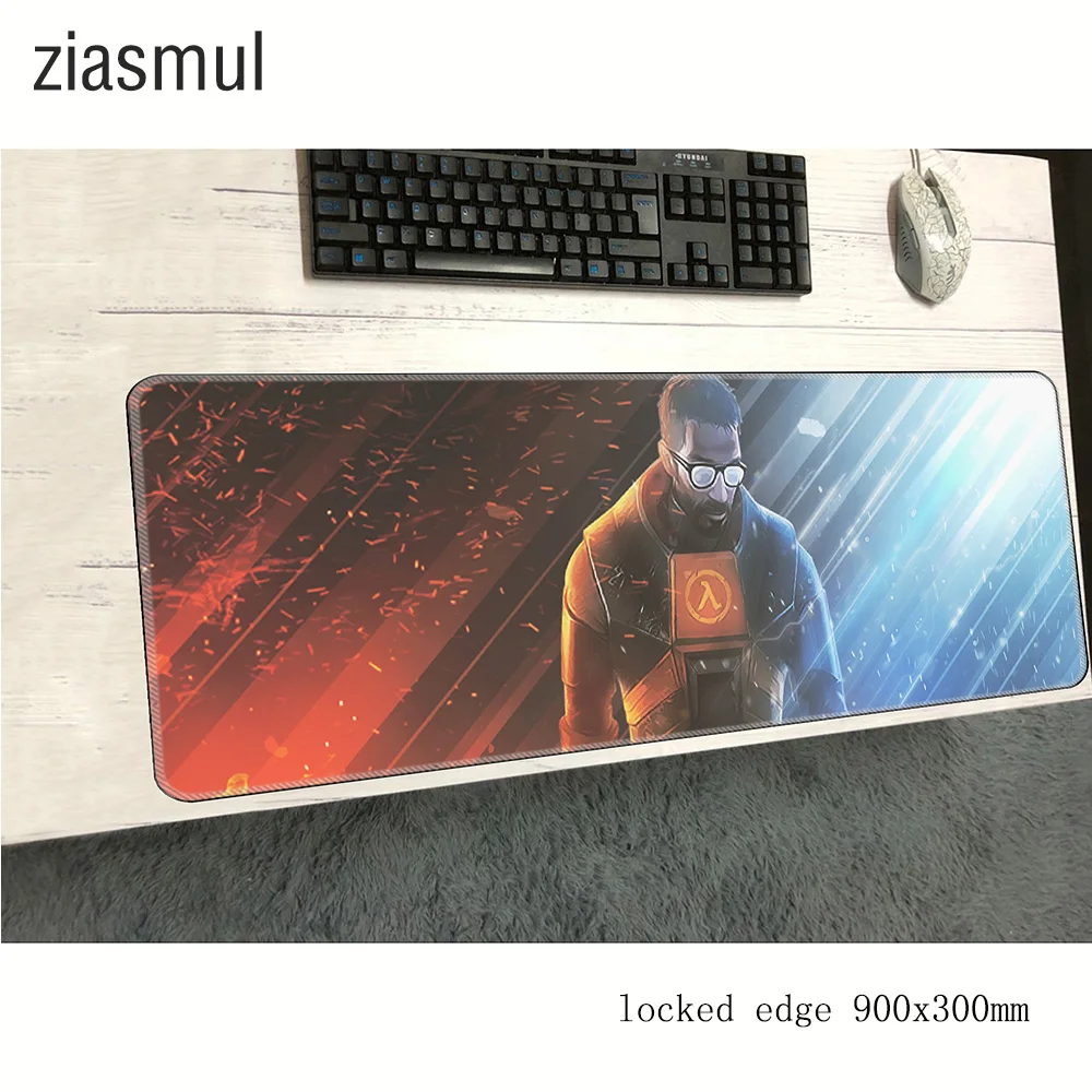 Игровой коврик для мыши half life 900x300x2 мм игровой ноутбука большой компьютерная