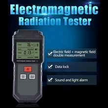 ET825 Handheld EMF Meter & Battery Electromagnetic Field Radiation Tester Mini Digital LCD Detector Dosimeter for Computer Phone