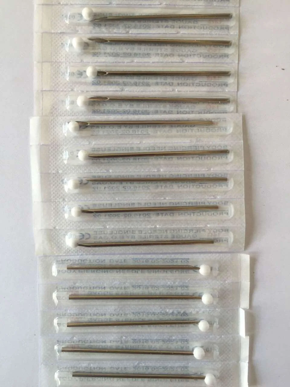 100 шт. 10G стерильные иглы для пирсинга 10 г|piercing needle|body piercing needlesbody needles |