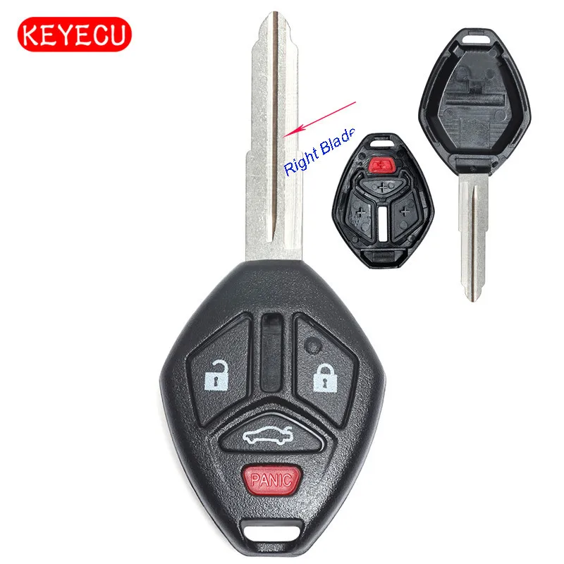 Keyecu автомобиль дистанционного ключа оболочки чехол для Mitsubishi Eclipse Lancer Endeavor Galant Outlander 2007 2008 2009 2010 2011 2012