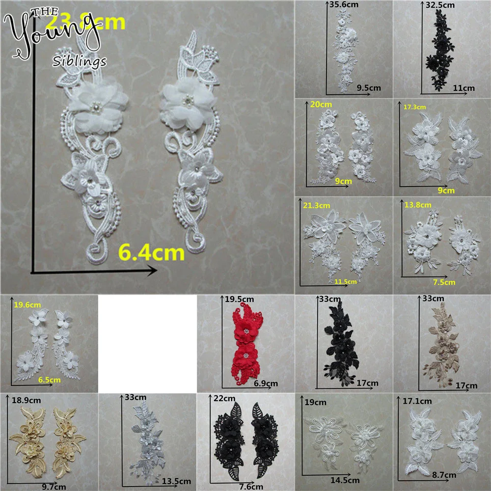 

Different styles Lace Fabric Dress Embroidery Pattern Clothing Sewing Craft Supplies Trim DIY Lace Neckline Craft Accessories