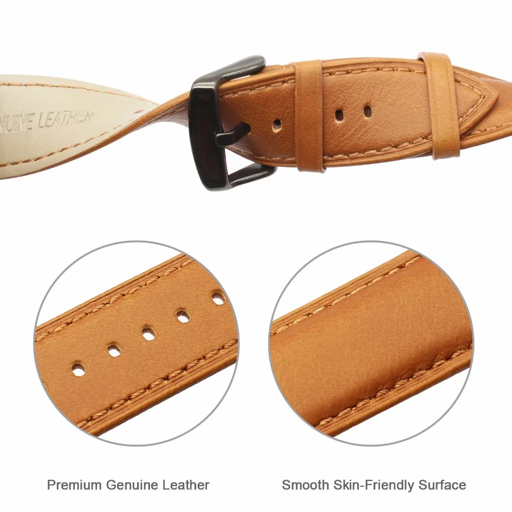 Ремешок итальянский из натуральной кожи для Fossil Q быстросъемный ремешок часов