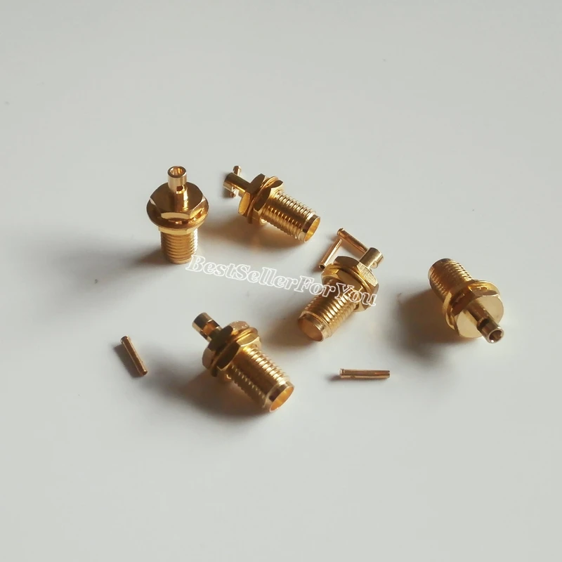 5 шт. гнездовой разъем SMA для пайки кабеля RG178 RG196 RF соединитель|bulkhead connector|l connector |