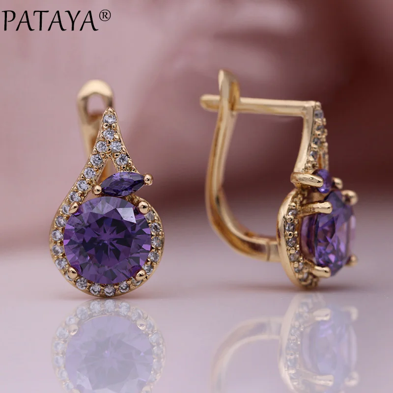 Серьги-подвески PATAYA женские изящные висячие украшения в виде лошадиного глаза из