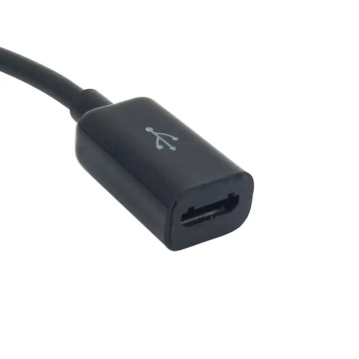 Черный Удлинительный кабель с разъемом USB 2 0 папа на Micro Тип B 5pin мама 10 см|cable terminal