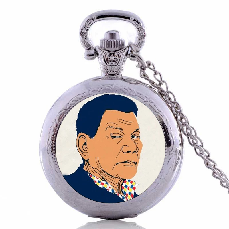 Philippines President Rodrigo Duterte and USA Donald Trump Pocket Watch Necklace | Украшения и аксессуары