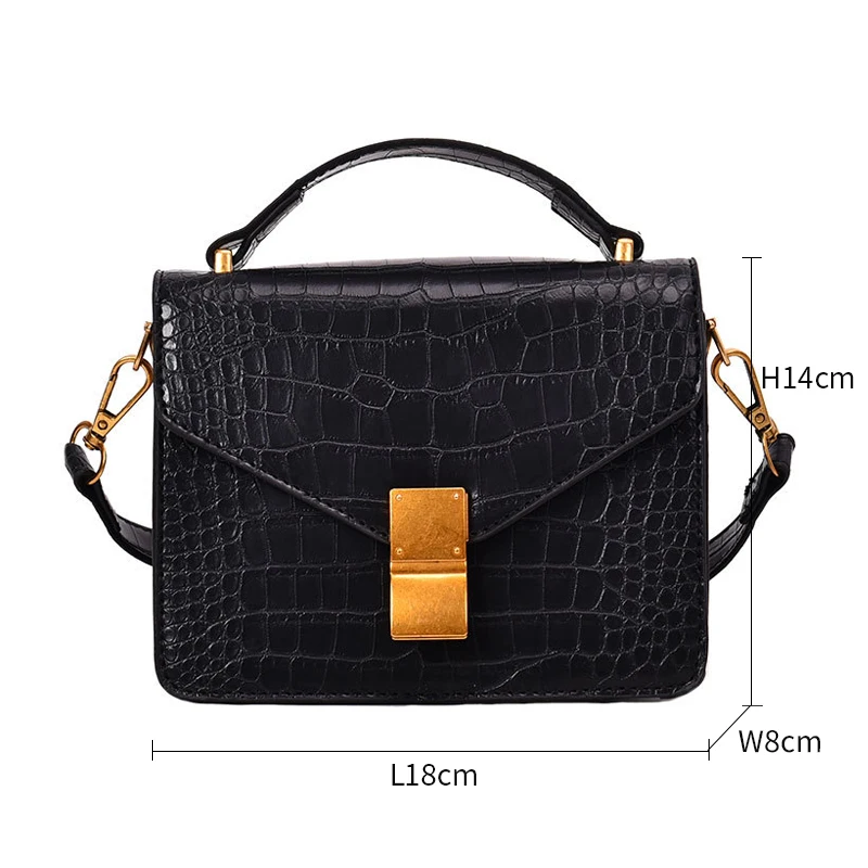 Повседневное Твердые Аллигатор небольшой лоскут кошелек Сумки Для женщин