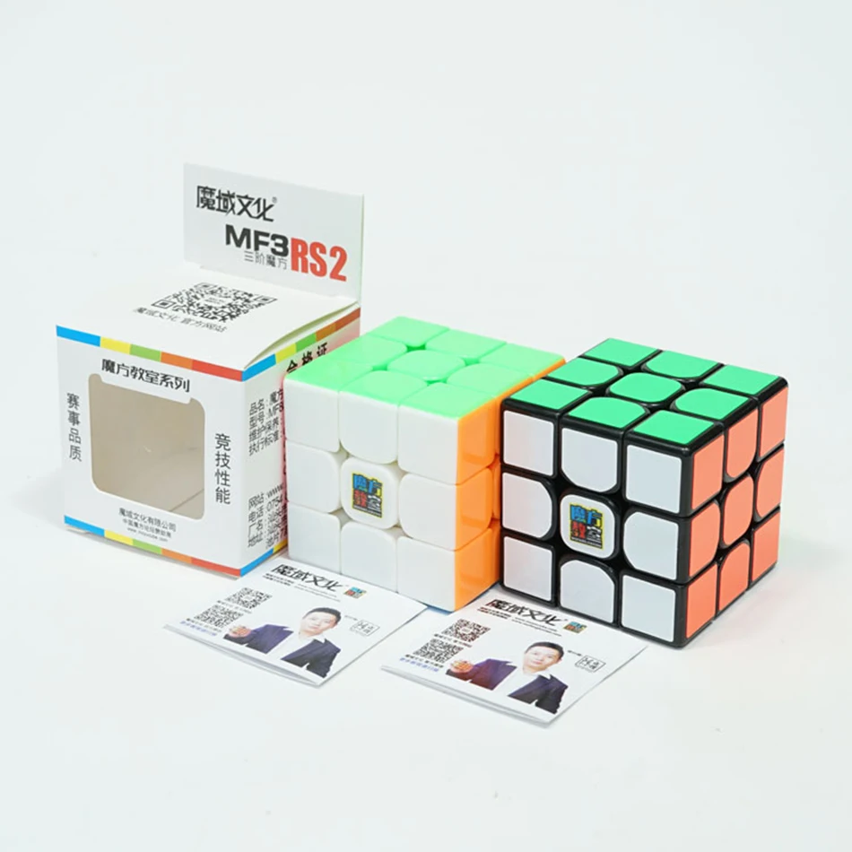 MoYu MoFangJiaoShi MF3rs MF3rs2 магический куб 3x3 скоростной 56 мм пазл Magico Cubo Black Stickerless