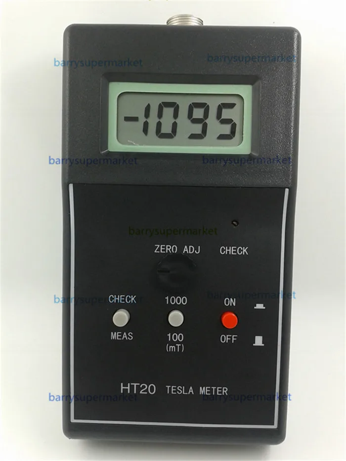 Цифровой Измеритель Гаусса тестер флюса HT20 для магнитного поля детектора