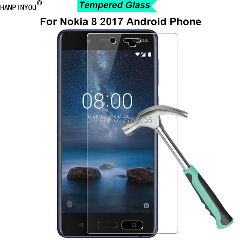 Для Nokia 8 2017 Android Phone Nokia8 9H твердость 2.5D ультратонкое Закаленное стекло пленка