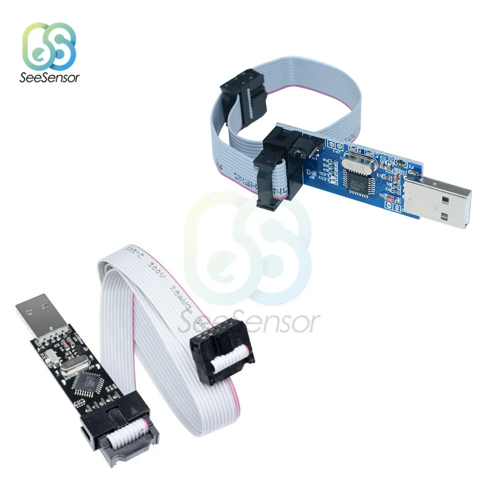 Модуль загрузки USBASP AVR программатор USBISP USB ISP ASP ATMEGA8 ATMEGA128 поддержка Win7 64K с 10