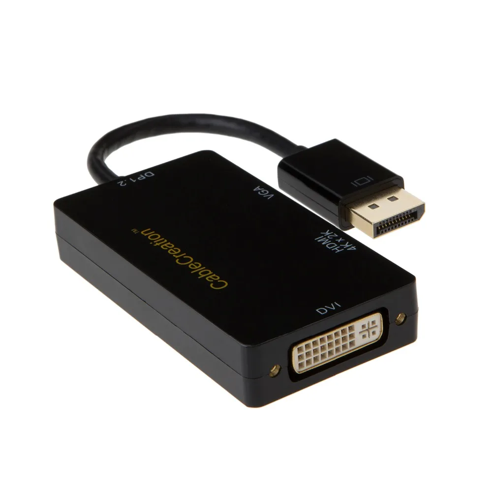 Адаптер 3 в 1 DP порт для подключения дисплея к HDMI/DVI/VGA поддержка порта 4K x 2K HDMI