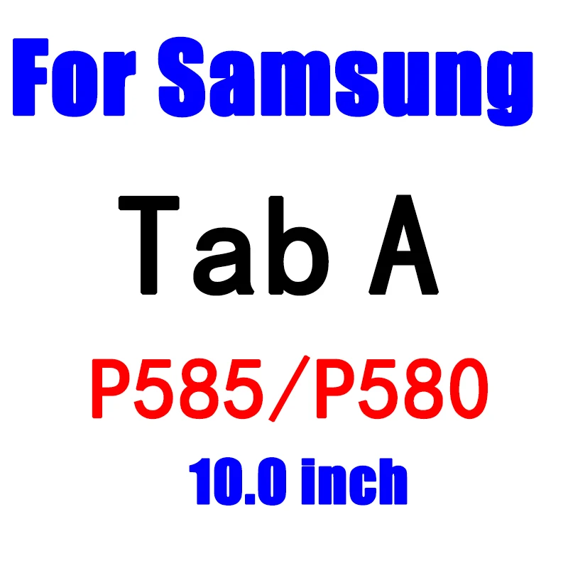 Прозрачное закаленное стекло для планшета samsung Galaxy Tab A 7,0 8,0 9,7 10 10,1 T580 T585 прозрачная защитная пленка для экрана - Цвет: P585 P580 10.0 inch
