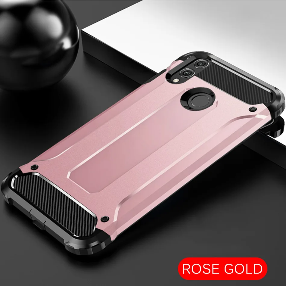 Rose gold Роскошный противоударный защитный чехол для Huawei Honor 10 9 Lite P Smart 8X 7C7A чехол для Huawei Y6 Y7 Prime мягкий чехол - Цвет: Rose gold