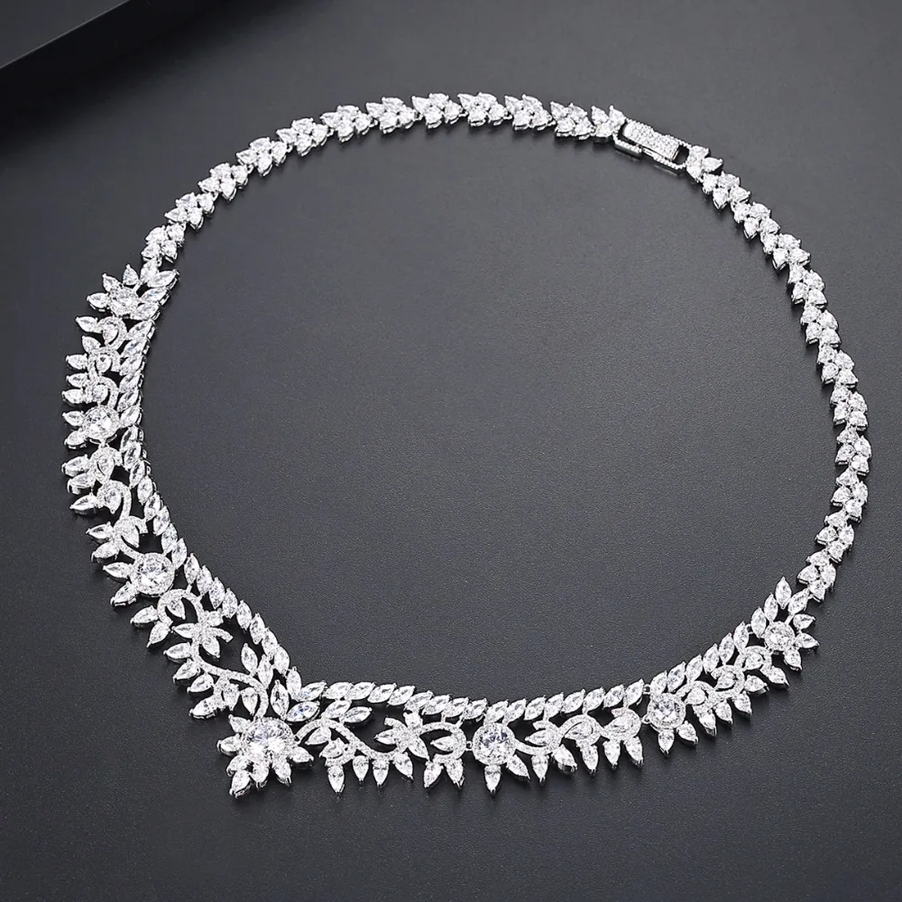 Ожерелье LUOTEEMI с медным кубическим цирконием Новое поступление очаровательное