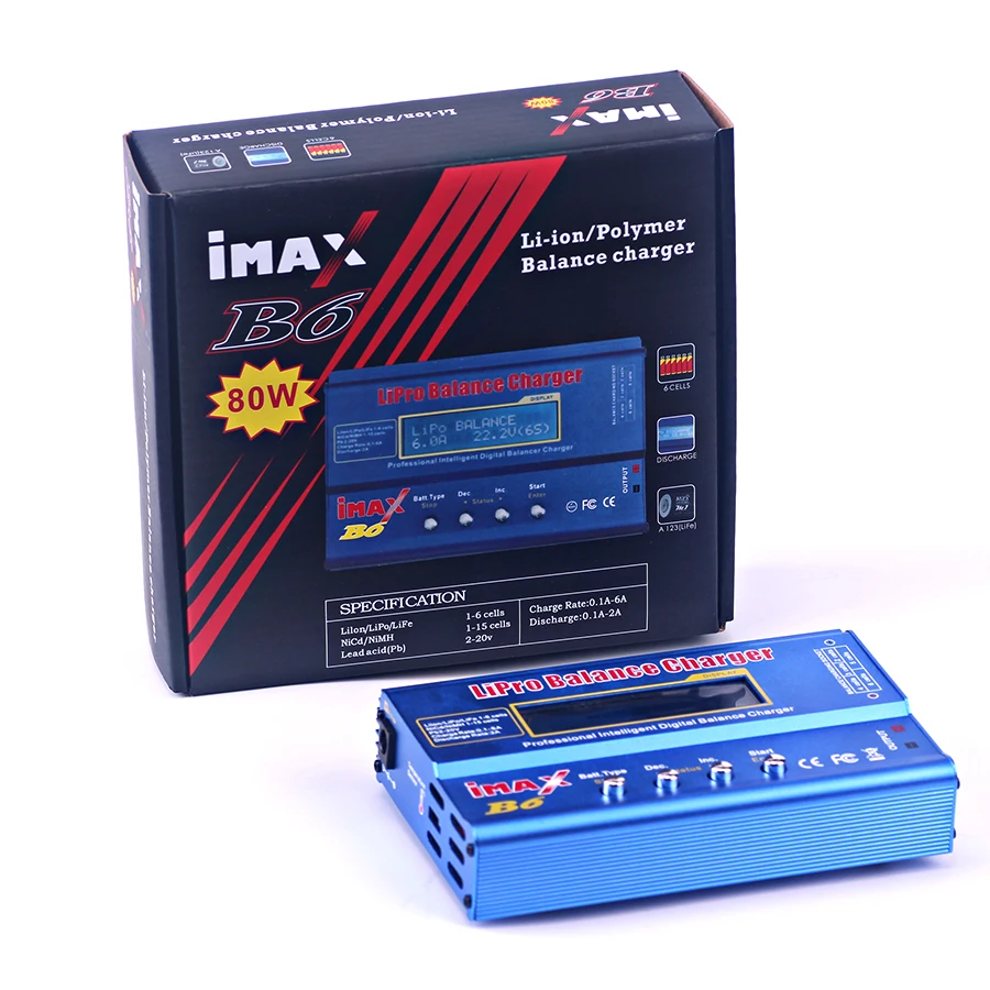 2018 новейшая сборка мощность 80 Вт iMAX B6 Lipro NiMh Li Ion Ni Cd литиевая батарея RC баланс