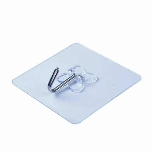 

10x Strong Transparent Suction Cup Sucker Wall Hooks Hanger For Kitchen Bathroom