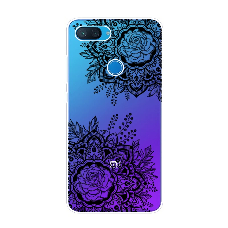Чехол для Xiaomi mi 8 Lite 6 26 дюймов чехол мягкая задняя крышка из ТПУ телефона