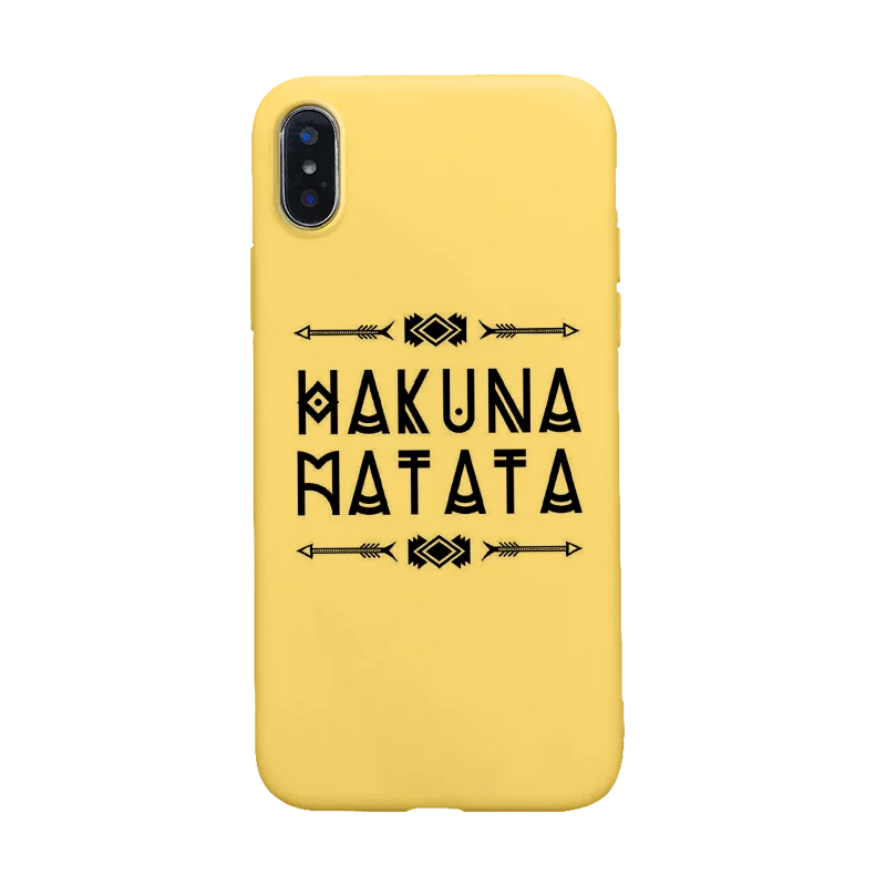 Hakuna Matata Король Лев Тимон Мягкий силиконовый чехол для телефона чехол для iPhone 5 5S SE 6 6s 7 8 plus X Xs XR max pumbaa simba - Цвет: Y-1340