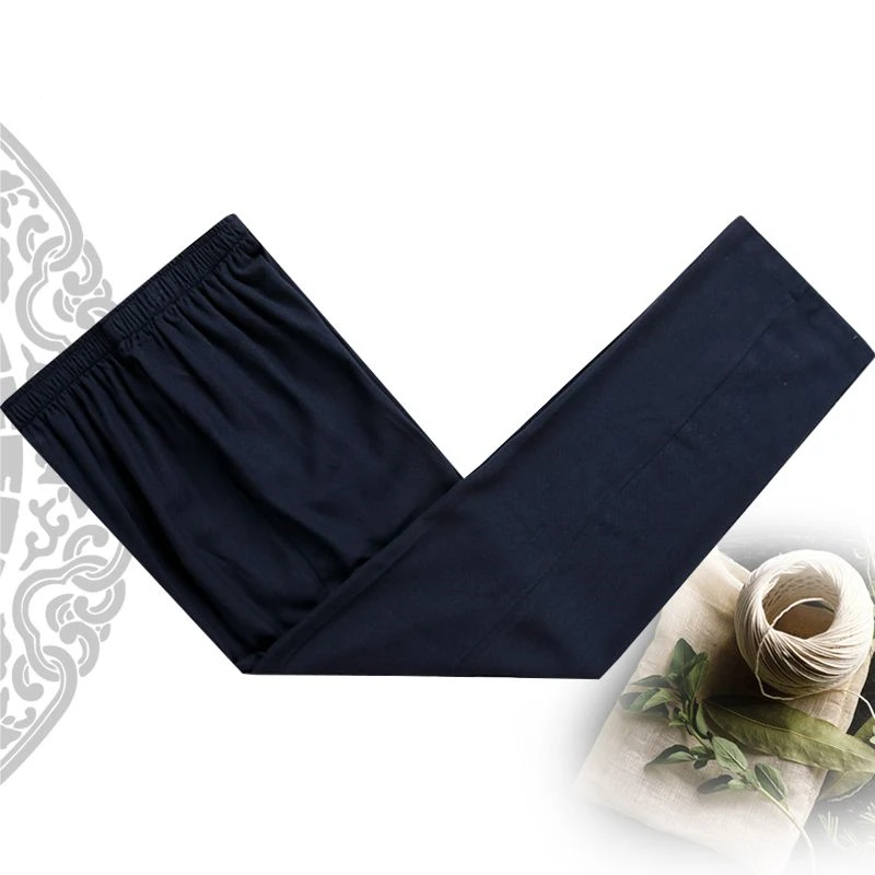 Брюки мужские в китайском стиле традиционные штаны кунг фу размеры L XL XXL XXXL