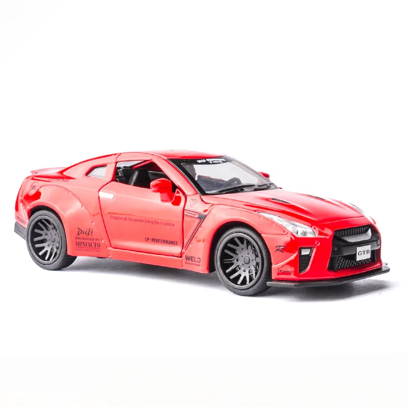 1:32 Nissan GTR литая под давлением модель автомобиля украшения для детских игрушек