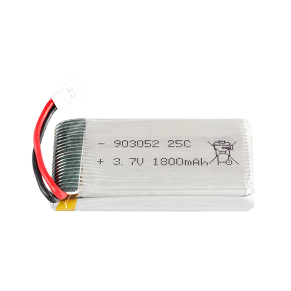 Белый 3,7 v 1800mAh литий-полимерный Батарея для KY601S SYMA X5 X5S X5C X5SC X5SH X5SW X5HW X5UW M18 H5P HQ898 H11D H11C вертолет Батарея - Цвет: Белый