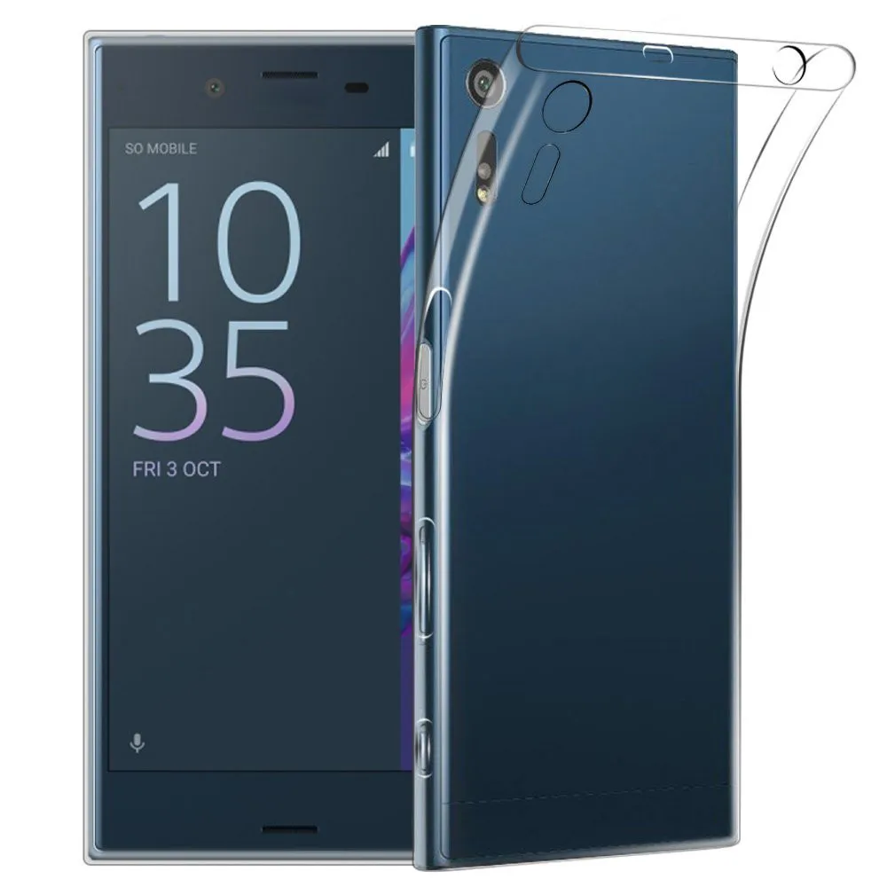 Для sony Xperia XZ/корпус XZS Ультратонкий Прозрачный Мягкий ТПУ силиконовый чехол без царапин и пыли